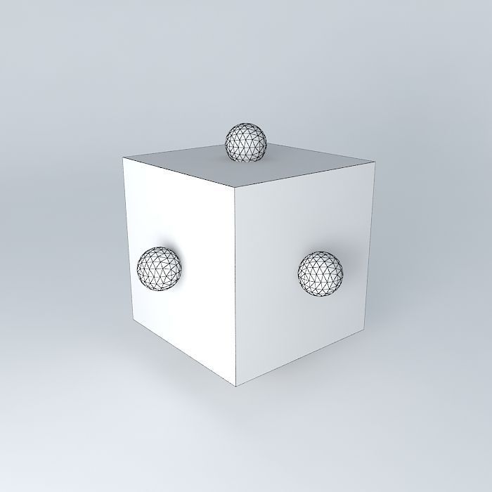 d yz orbital superimposed on an octahedral Free 3D model_4