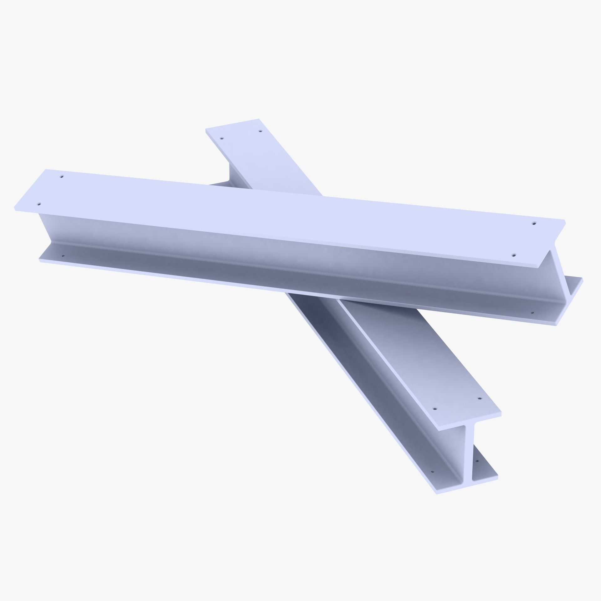 Construction Beam  Low-poly 3D model_0