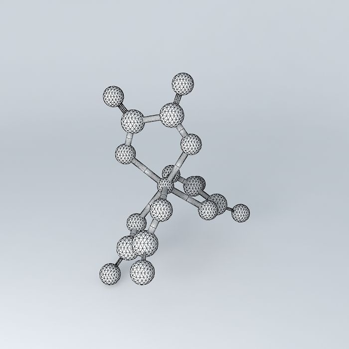 tris oxalato chromate salt Free 3D model_3