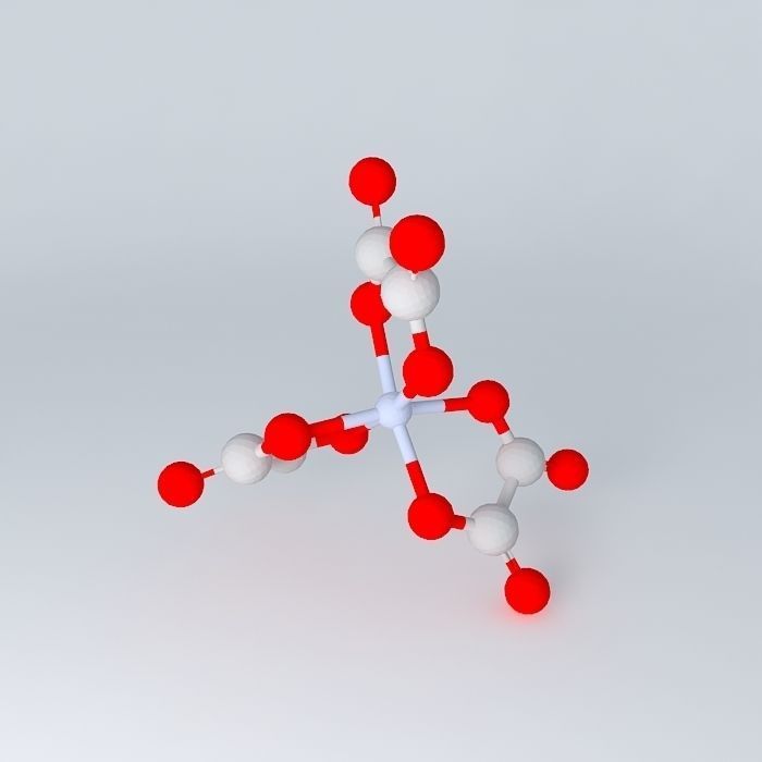 tris oxalato chromate salt Free 3D model_1