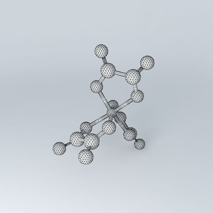 tris oxalato chromate salt Free 3D model_4