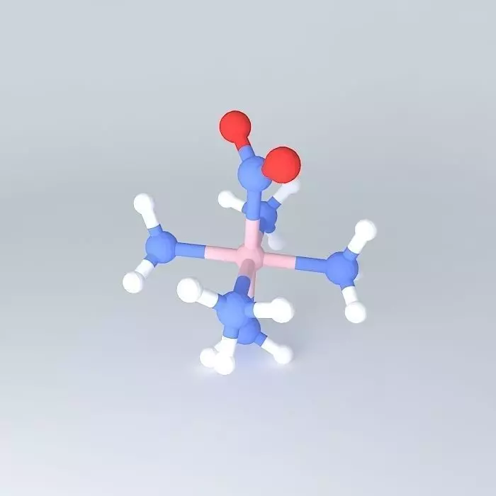 Pentaamminenitrocobalt molecule Free 3D model_0