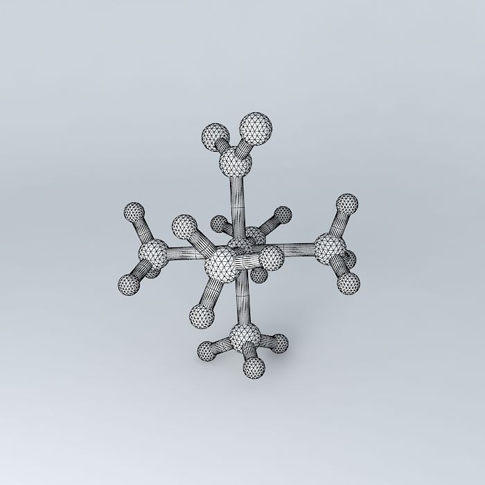 Pentaamminenitrocobalt molecule Free 3D model_4