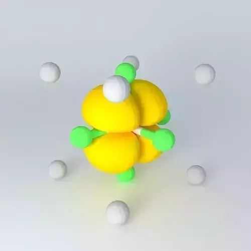 d xz orbital superimposed on an octahedral model