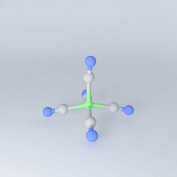 square pyramid-pentacyanonickel II Free 3D model_1