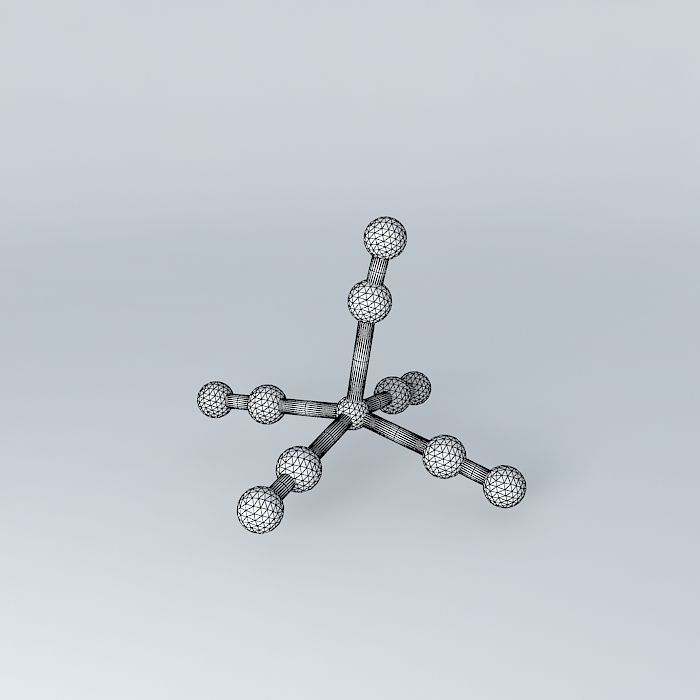 square pyramid-pentacyanonickel II Free 3D model_4