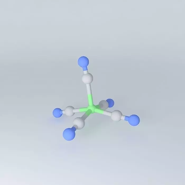 square pyramid-pentacyanonickel II Free 3D model_0