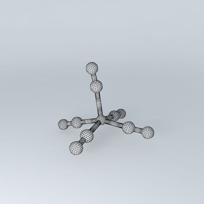 square pyramid-pentacyanonickel II Free 3D model_3