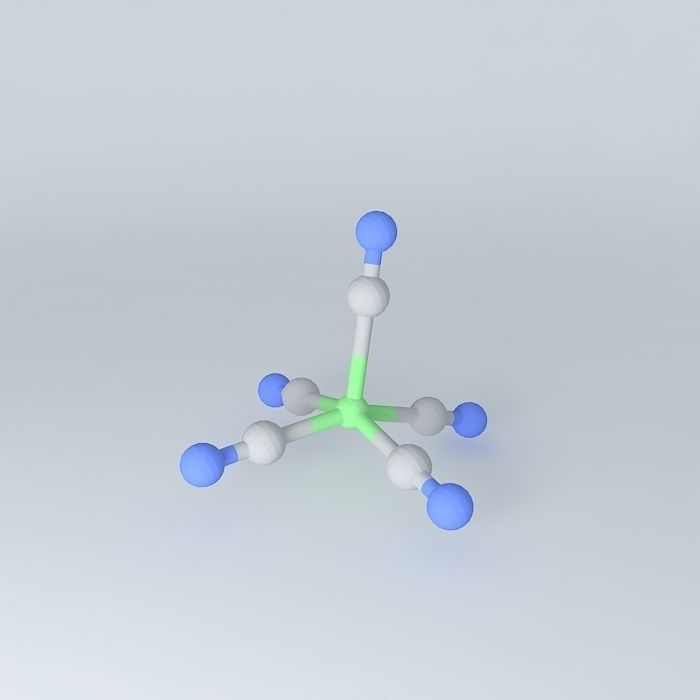 square pyramid-pentacyanonickel II Free 3D model_2