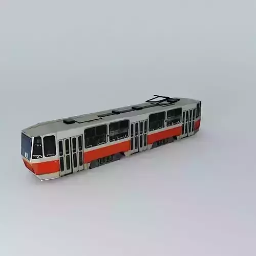 Streetcar tram Free 3D model