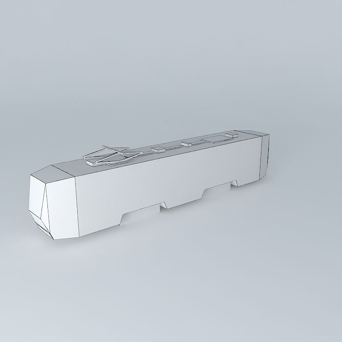 Streetcar tram Free 3D model_4