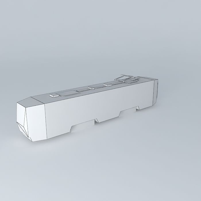 Streetcar tram Free 3D model_3
