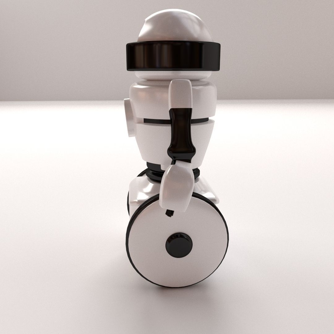 Robot with eyes 3D model_1