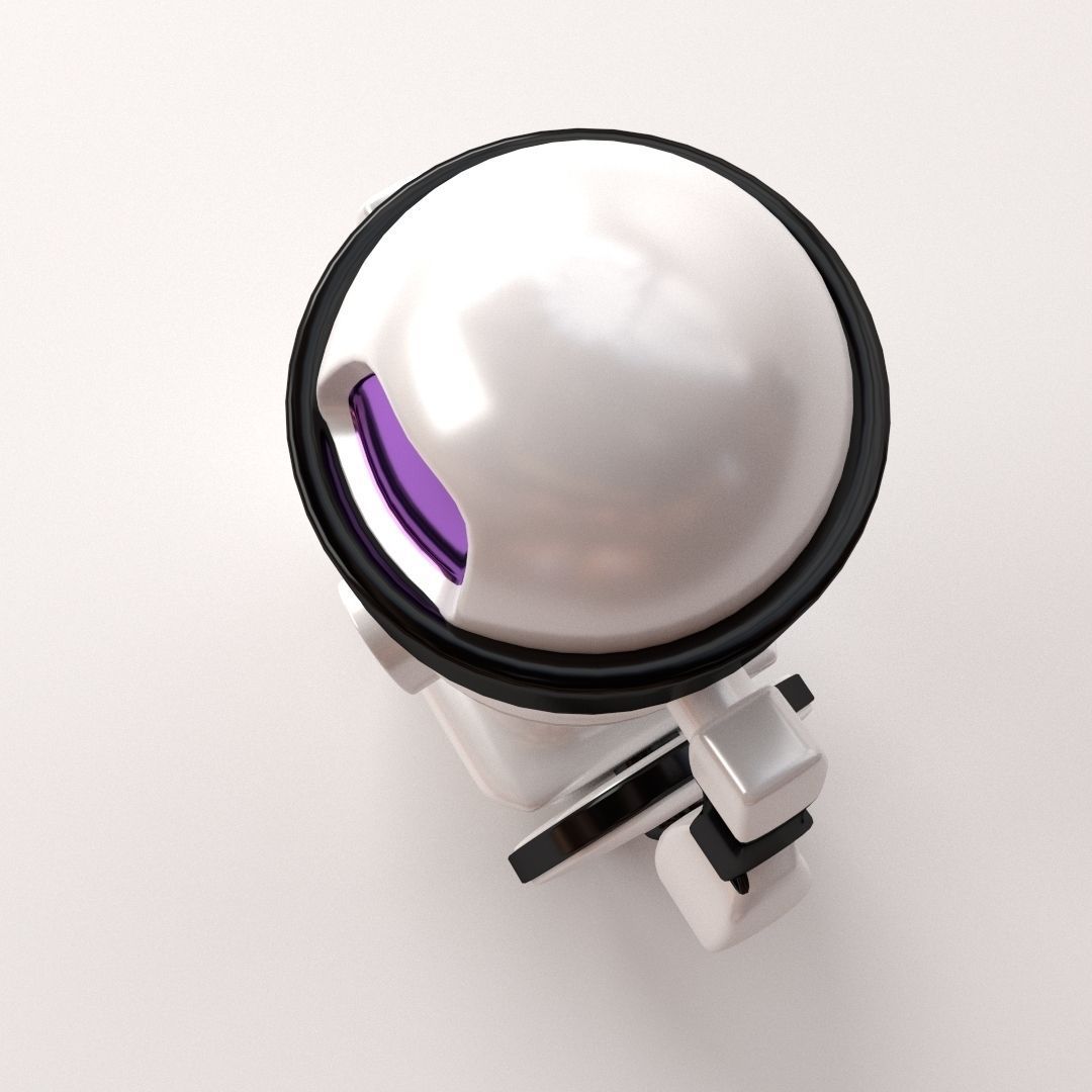 Robot with eyes 3D model_2