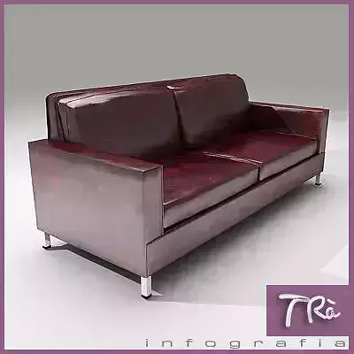 OLD LEATHER SOFA