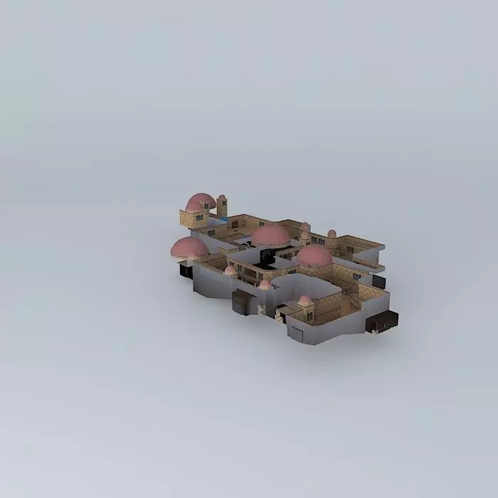 Indust mushroom house Free 3D model