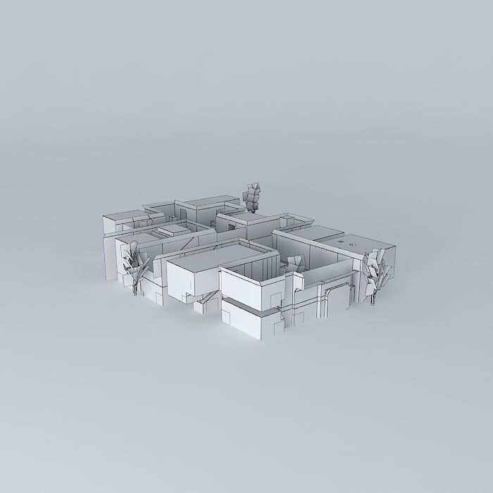 Candy building Free 3D model_4