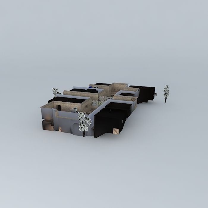 Candy building Free 3D model_1