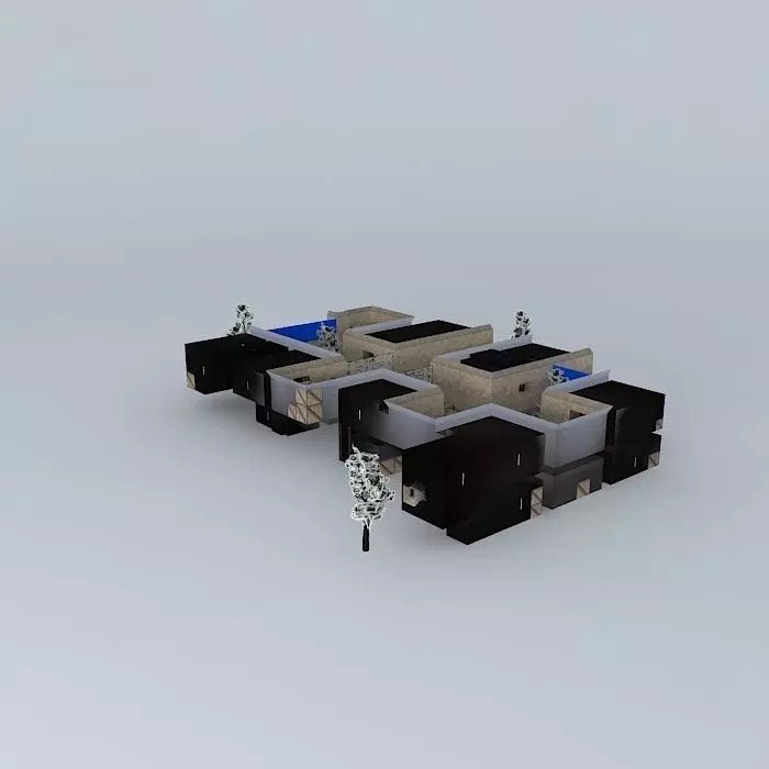 Candy building Free 3D model_0