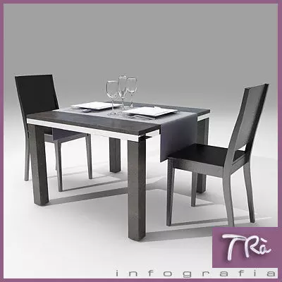 RESTAURANT BAR TABLE 2 3D model
