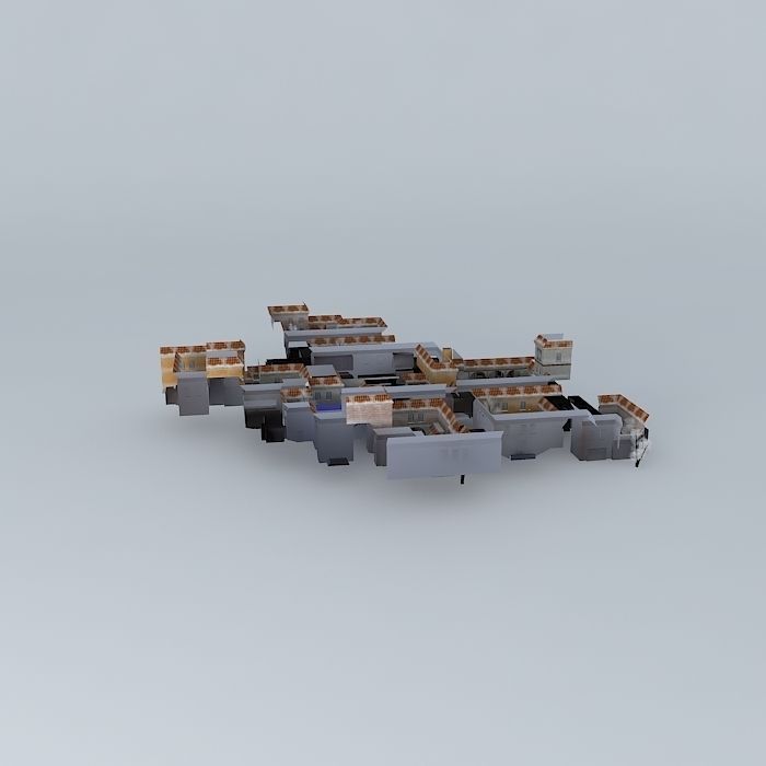 CUP map Free 3D model_2