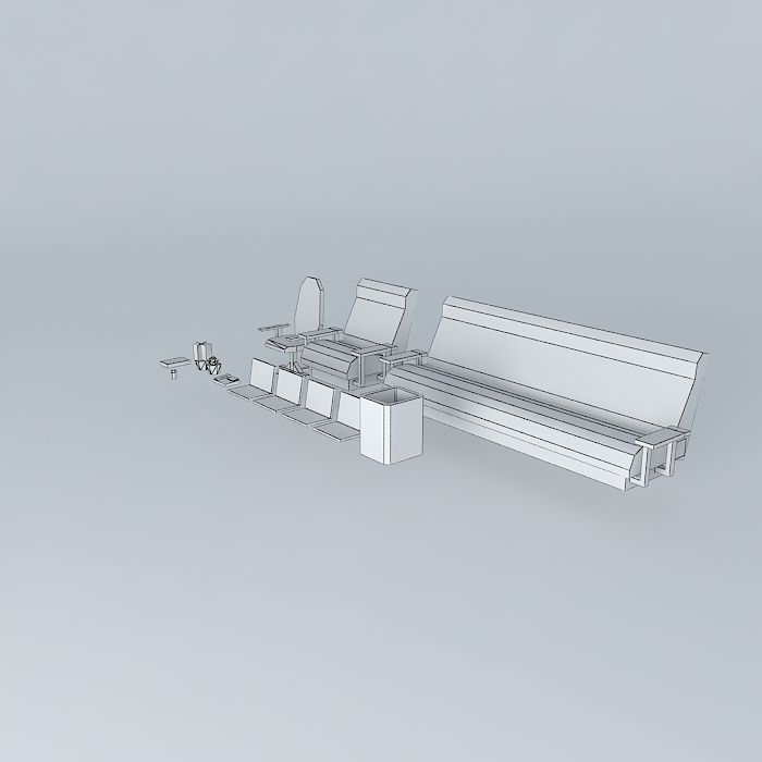 Office prefabs Free 3D model_3