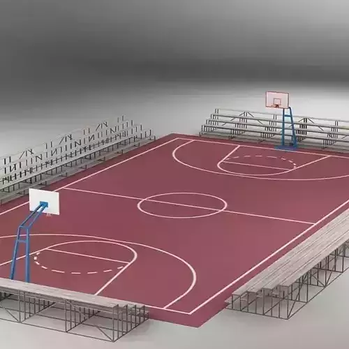 Basketball Court 01 3D model