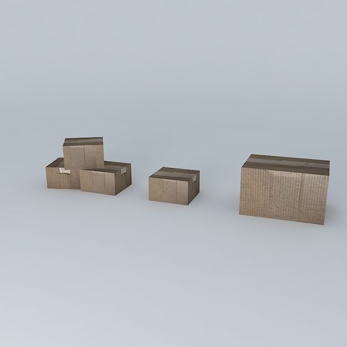 paper box Free 3D model_1