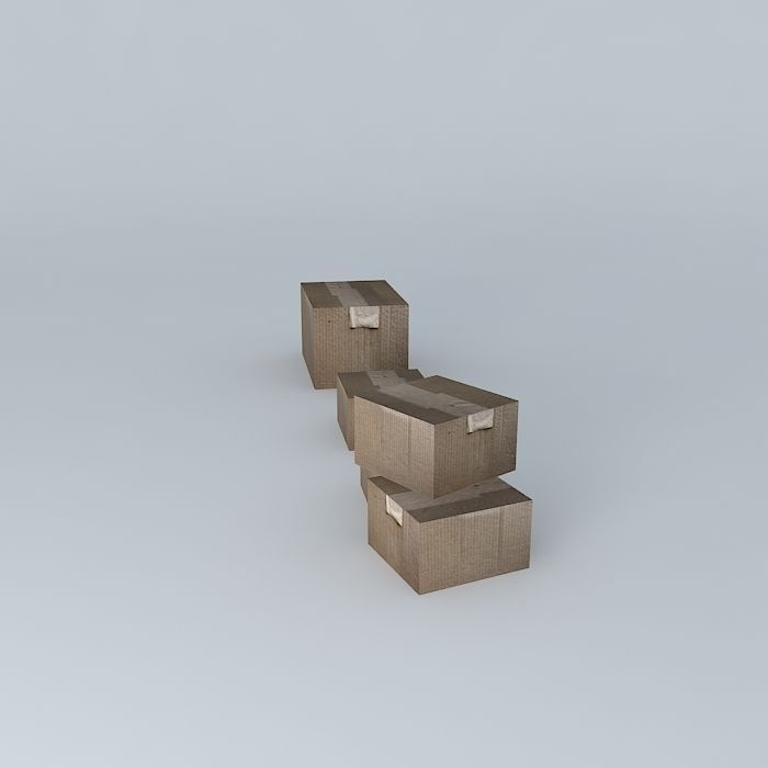 paper box Free 3D model_2