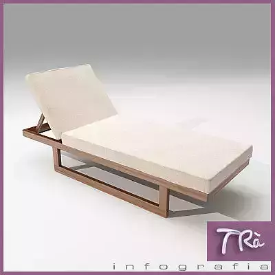 TEAK SUNBED