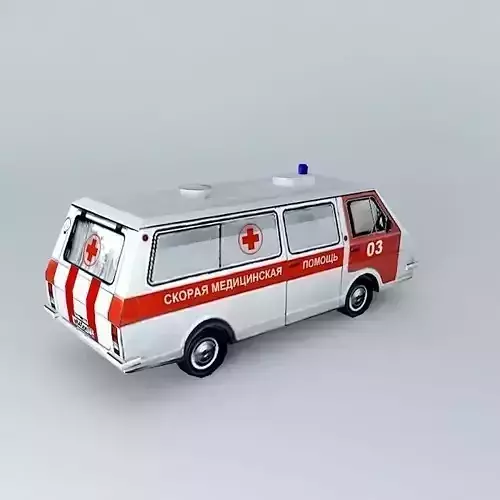 Old russian ambulance van RAF