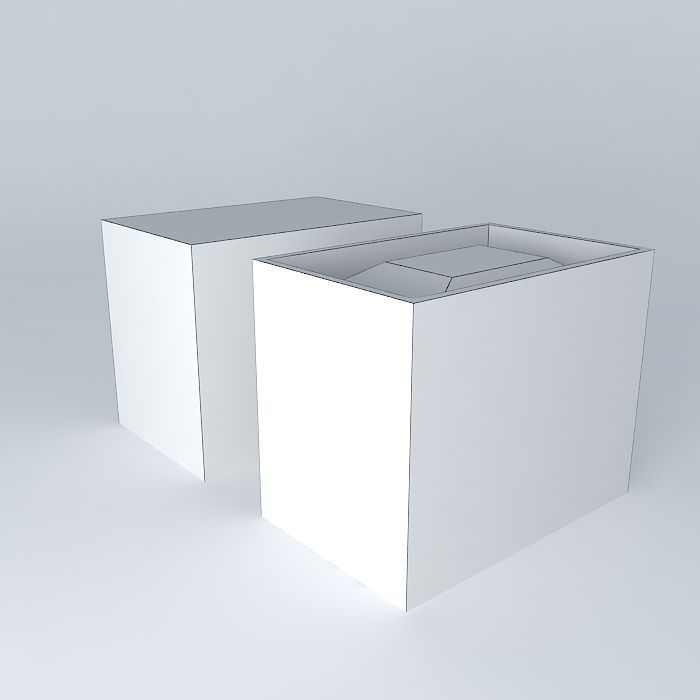 trash boxes Free 3D model_3