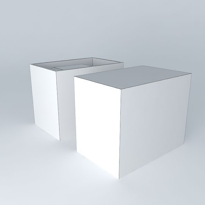 trash boxes Free 3D model_4