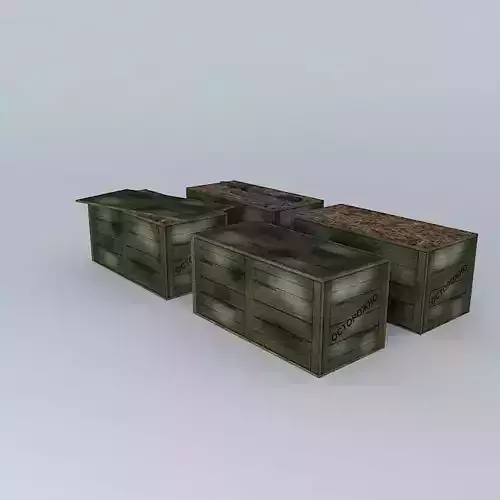 weapon boxes Free 3D model