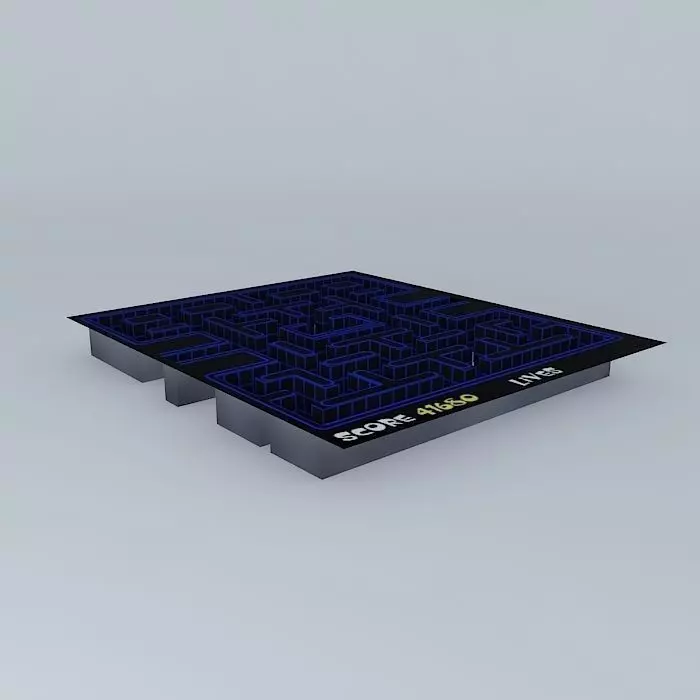 PacMan star wars game board Free 3D model_0