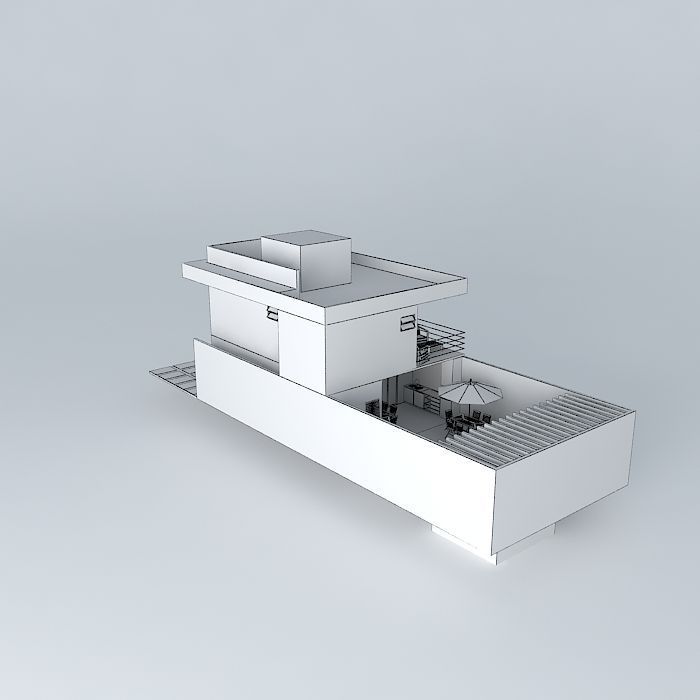 Holliday building Free 3D model_4