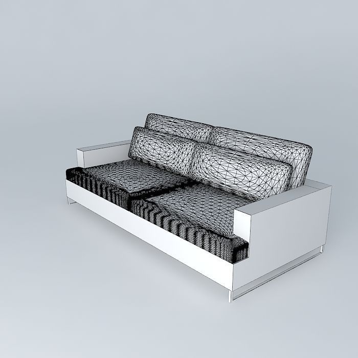 couch sofa Free 3D model_4