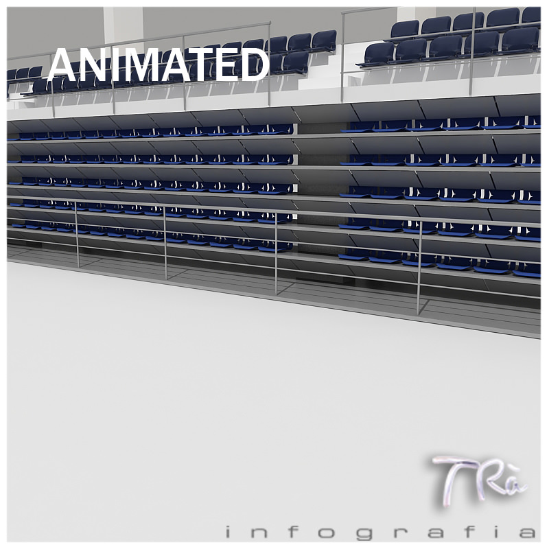 RETRACTABLE BLEACHERS 3D model_3