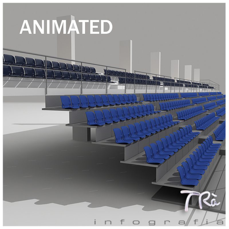 RETRACTABLE BLEACHERS 3D model_6