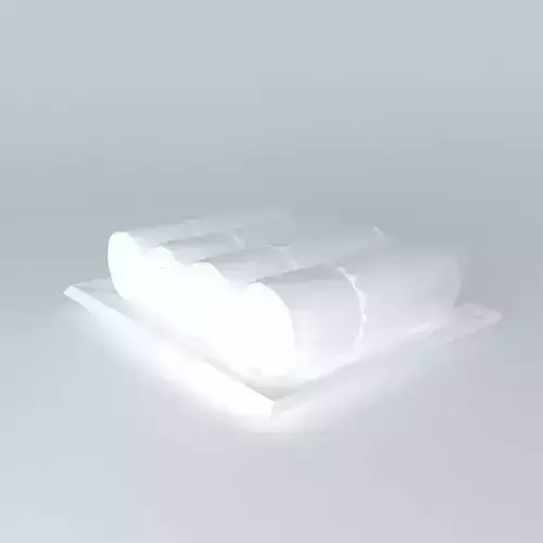 towels table lamp with three rolls of paper