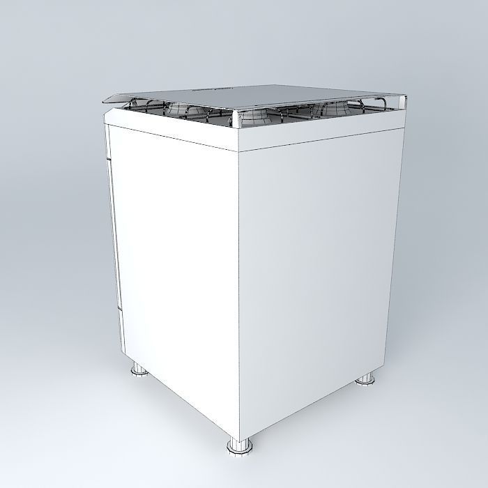 cooker dishwasher Free 3D model_4