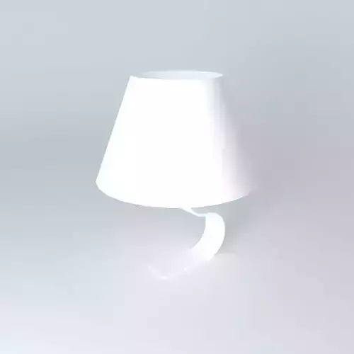 lampshade table lamp with shade Free 3D model