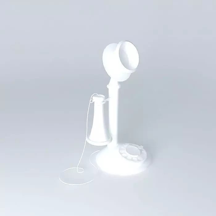 old phone 2 Free 3D model_0