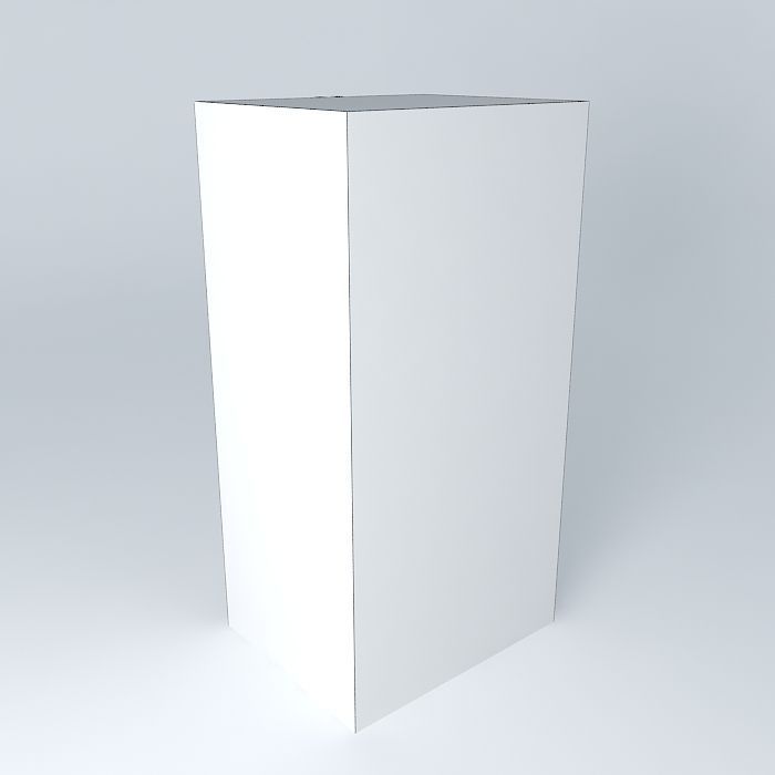 Refrigerator stainless steel Free 3D model_3