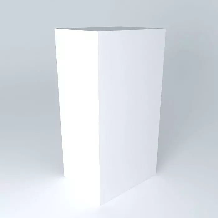 Refrigerator stainless steel Free 3D model_0