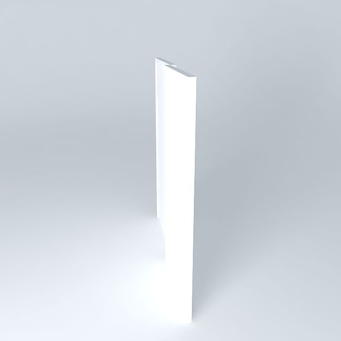 window wall with light Free 3D model_2