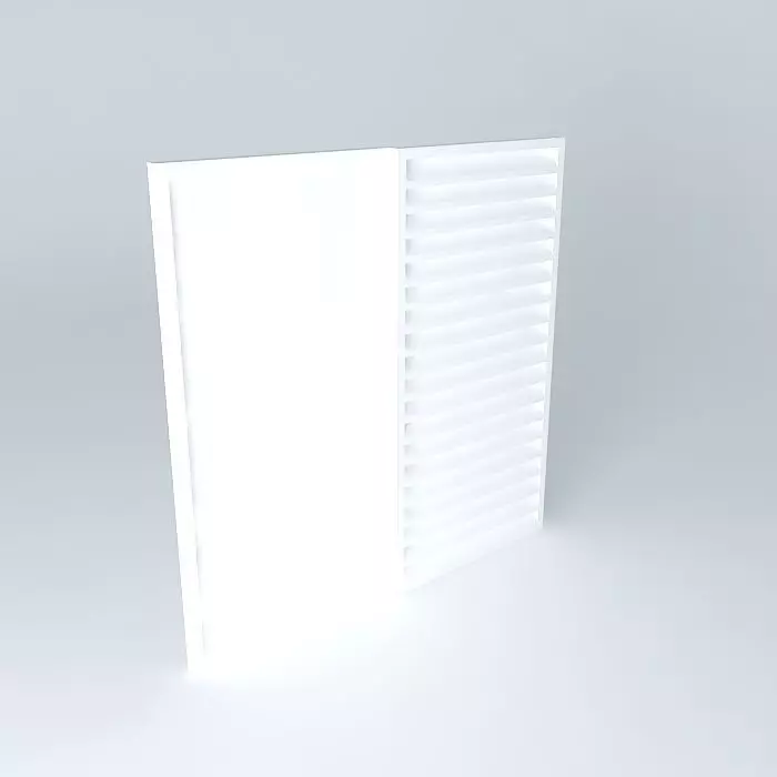 window wall with light Free 3D model_0