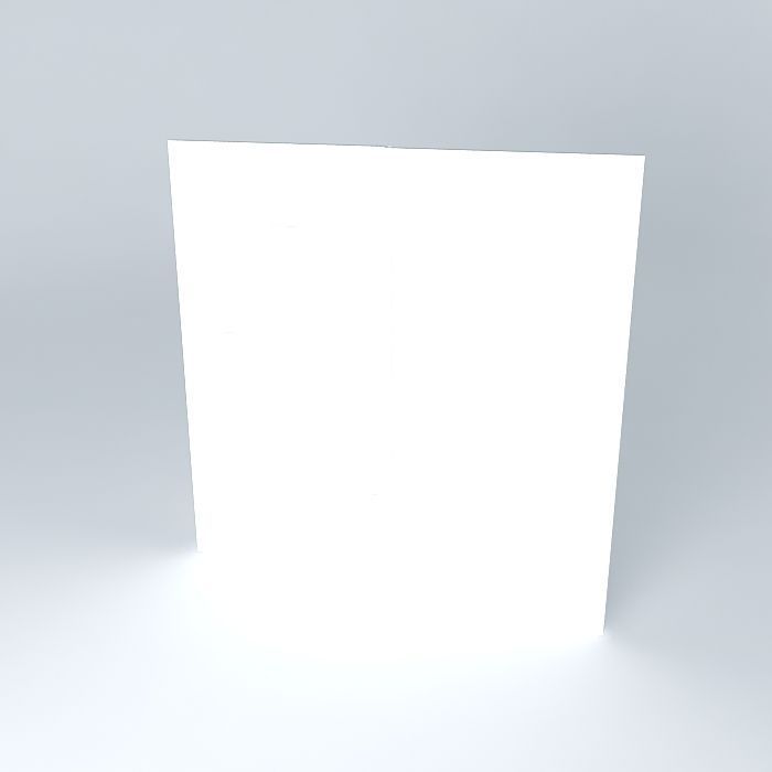window wall with light Free 3D model_1
