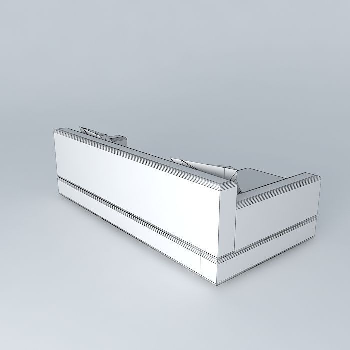 Sofa piece of furniture with light Free 3D model_3