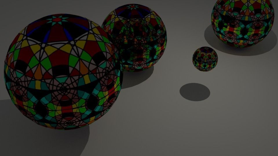 Decorative Spheres Free low-poly 3D model_0
